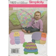 Simplicity 1822 Childrens Animal Rag Quilt Pattern Butterfly, Turtle Snail Uncut - £30.74 GBP