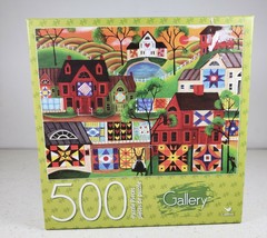 Cardinal Gallery 500 Piece Puzzle MAMA&#39;S COLORFUL QUILTS New Sealed - £11.17 GBP