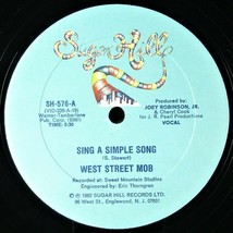 West Street Mob &quot;Sing A Simple Song&quot; 1982 Vinyl 12&quot; Single Sh 576 ~Rare~ Htf - £10.57 GBP