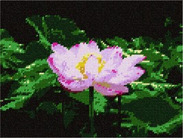 Pepita Needlepoint kit: Lotus, 9&quot; x 7&quot; - $50.00+
