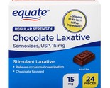 Equate Regular Strength Laxative Sennoside Chocolate Pieces, 15 mg, 24 C... - £10.27 GBP