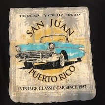 San Juan Puerto Rico T-Shirt Men’s L Classic Cars Drop Your Top Since 1957 - £3.30 GBP