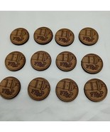 (12) Laser Etched Wooden Cannon FK&amp;P 3/4&quot; Tokens - $24.43 CAD