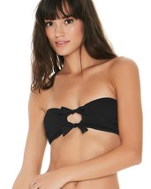 L*Space Swim Black Puck Up Kristen Keyhole Center Bandeau Bikini Top (L) Nwt $95 - £74.45 GBP