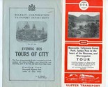 Belfast Ireland Tour Brochures 1950&#39;s Bellevue Newcastle Spelga Pass War... - £15.08 GBP
