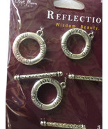 Live, Laugh, Love, Metal Clasps, 3 pcs, Reversible - $93.78 MXN