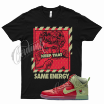 Black ENERGY T Shirt for N Dunk High Strawberry Cough Red Green  - £20.46 GBP+