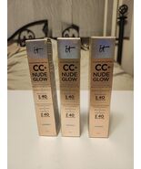 Lot of 3 IT COSMETICS  CC + NUDE GLOW COLOR CORRECTING MEDIUM COVERAGE T... - $394.30 MXN