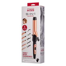 &quot;5-in-1 Rose Gold Curling Iron Set by  USA - Achieve Effortless Waves an... - £39.58 GBP