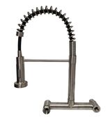 Wall Mount Kitchen Sink Faucet W/ Pull Out Sprayer Tow Function Commerci... - $239.07 MXN