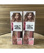 (2) Loreal COLORISTA Semi Permanent Color Spray PINK 200 for Light Blond... - $21.93 CAD