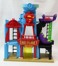 VINTAGE 2015 Fisher Price Imaginext DC Superman Daily Planet Playset - £38.76 GBP