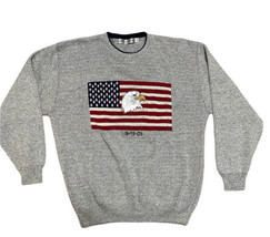 Mens 2XL Patriotic Pullover Flag Eagle Sweater Shenandoah USA 9/11 - $18.48