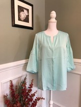 NEW The Limited Collection Blue Bell Sleeve Blouse Size Medium NWT - £23.35 GBP