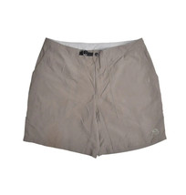 Mountain Hardwear Nylon Shorts Mens L Grey Outdoor Hiking Belted Baggies - £12.25 GBP