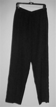 Darue Black Textured Poly Pull On Pant Size 6 NEW #47-625 - £14.00 GBP