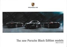 2016 Porsche Black Editions Brochure Catalog Us 911 Carrera Boxster Cayman - £11.99 GBP