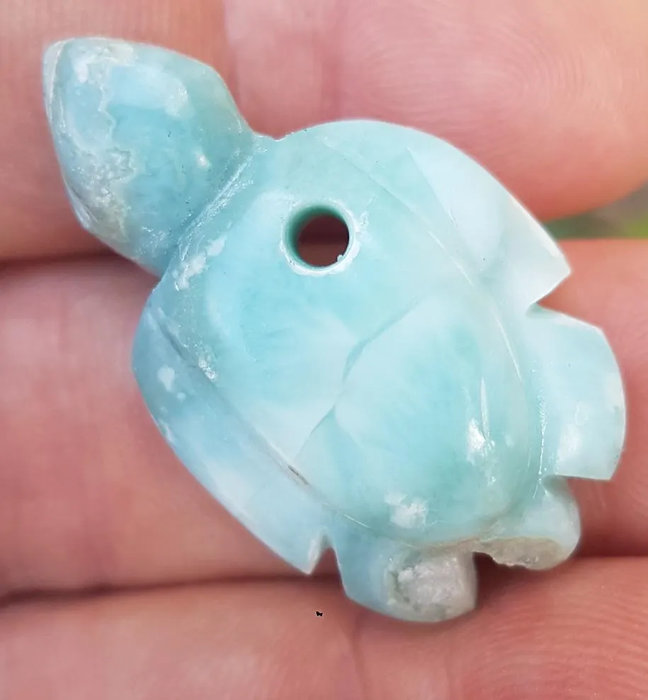 ORIGINAL blue larimar  handcarved TURTLE Gemstone pendant 12 grams jab-67 - €22,50 EUR ORIGINAL blue larimar  handcarved TURTLE Gemstone pendant 12 grams jab-67 - €22,50 EUR
