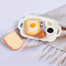 Dollhouse Breakfast Set 1/12 Scale Cute 6 Piece Set - £2.98 GBP