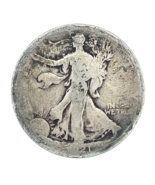 1921 50C Walking Liberty Half Dollar in Poor/AG Condition, &quot;21&quot; of Date ... - $54.44