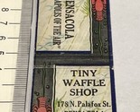 Front Strike Rare Matchbook Cover  Tiny Waffle Shop Pansacola, FL  gmg - $12.38