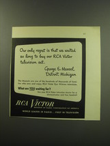 1949 RCA Victor Television Ad - Our only regret is that we waited so long - $18.49