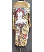 BEIGES MUCHA ARTDECO STEVIE NICKS STYLE VELVET GYPSY BOHO DELUXE DUSTER ... - $446.81 CAD