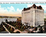 Fort Garry Canadese Nazionale Ferrovia Hotel Winnipeg Manitoba Unp Wb Ca... - $4.49