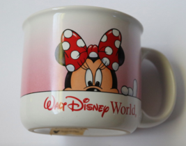 Walt Disney World Parks Minnie Mouse Large Ceramic Coffee Mug Cup Pink New 2000 - £23.17 GBP