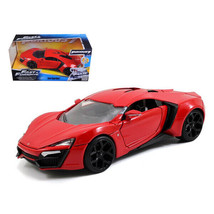 Lykan Hypersport Red &quot;Fast &amp; Furious 7&quot; (2015) Movie 1/24 Diecast Model Car b... - £30.81 GBP