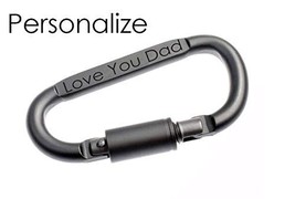 Carabiner Engraved Carabiner Large Carabiner Keychain Personalized Large... - £17.00 GBP