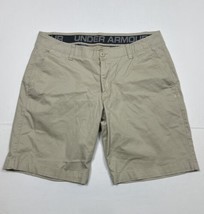 Under Armour Beige Chino Shorts Men Size 38 (Measure 36x10) Loose - £12.00 GBP