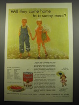 1932 Campbell&#39;s Tomato Soup Ad - Will they come home to a sunny meal? - £14.53 GBP