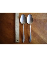 Oneidacraft Oneida Shasta Deluxe Stainless Glossy 2x Solid Serving Spoon... - $176.78 MXN