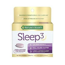 Nature&#39;s Bounty Sleep 3 Maximum Strength 10mg Melatonin 60 Tablets Exp 1... - €11,83 EUR