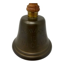 Fire Warden Bell City of Chicago IL # 10 Hand Held Bell Brass Missing Bell - £27.88 GBP