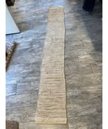 Hand Braided Reversible Jute Table Runner Farmhouse Natural Jute Braided... - $21.05
