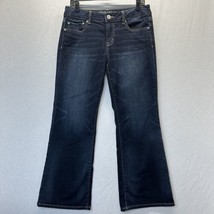 American Eagle Jeans Womens 10 Short Favorite Boyfriend Denim Blue Dark ... - $22.99