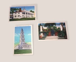 Washington’s Mansion, Masonic Mrmorial, &amp; Tomb Set Of 3 Post Cards Vintage - $4.87