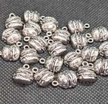 Lot of 23 Hamburger Odd Silver Charms Pendants Earrings Jewelry Arts Crafts - $5.50