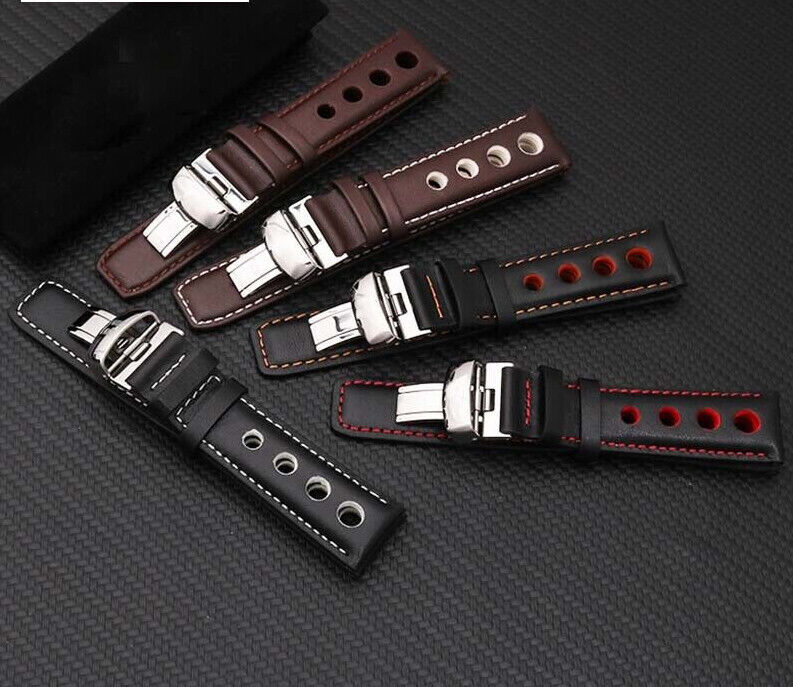 Primary image for Strap Replacement  for Tissot PRS516  20mm Vintage Genuine Leather Watch Band