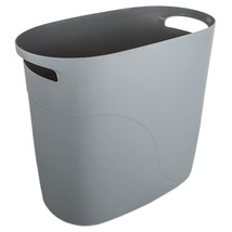 Plastic Small Trash Can Slim Waste Basket With Handles 3.2 Gallon Narrow... - $25.99