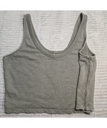 Aerie Womens Size Medium Olive Green Sleeveless Crop Top - $155.09 MXN