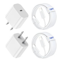 2Pack Fast Charger Iphone [Apple Mfi Certified],10Ft Iphone Charger Fast - $38.97