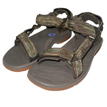 Teva Sandals Mens Green Camouflage Terra Fi Lite Sports Hiking Strappy Q... - £57.67 GBP