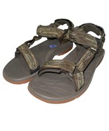 Teva Sandals Mens Green Camouflage Terra Fi Lite Sports Hiking Strappy Q... - £57.46 GBP