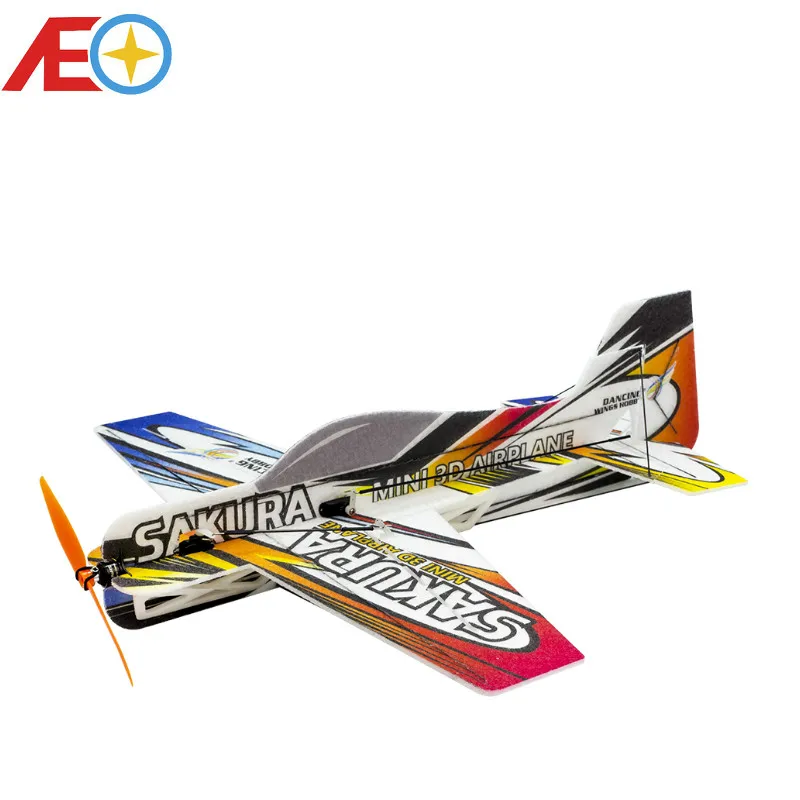 Oam micro 3d indoor airplane sakura lightest plane kit unassembled rc airplane rc model thumb200