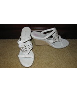 Women&#39;s White Sandal with Platform Brand: Nolan Heel Strappy Size 7.5 Me... - £31.05 GBP