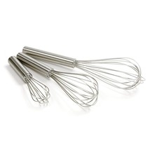 Norpro Balloon Wire Whisk Set of 3 Stainless Steel Stir/Mix/Beat 6&quot; /8&quot;/ 10&quot; - £24.84 GBP