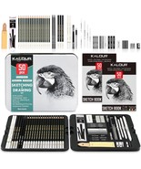 This 52-Piece Set Of Kalour Sketch Drawing Pencils Comes With Two Sketch... - £28.43 GBP